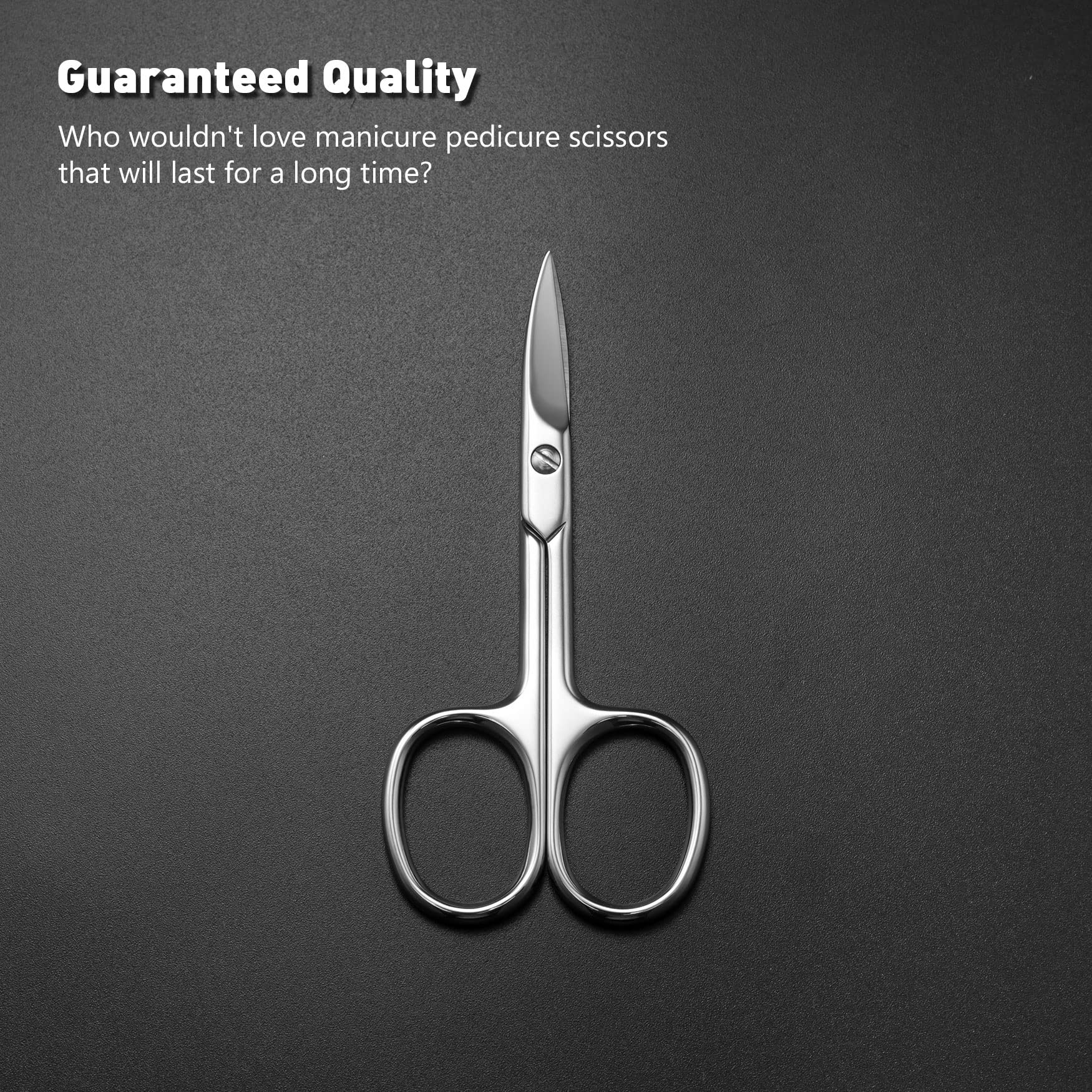 BEZOX Nail Scissors – Sharp Curved Blade, Ergonomic Nail Trimmer