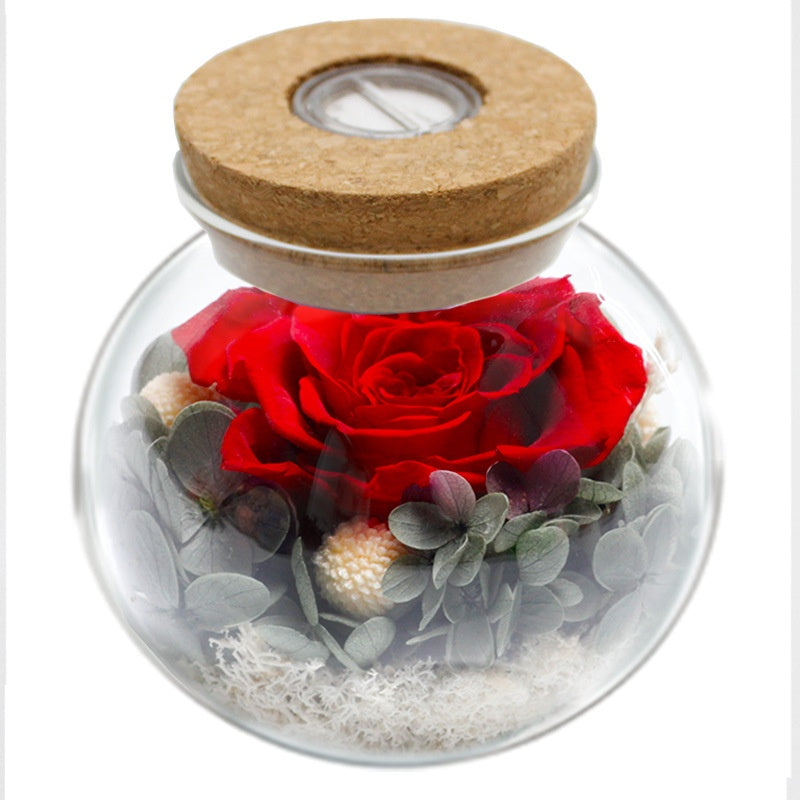 Led Color Luminous Preserved Fresh Flower Rose Christmas Valentine's Day Gift