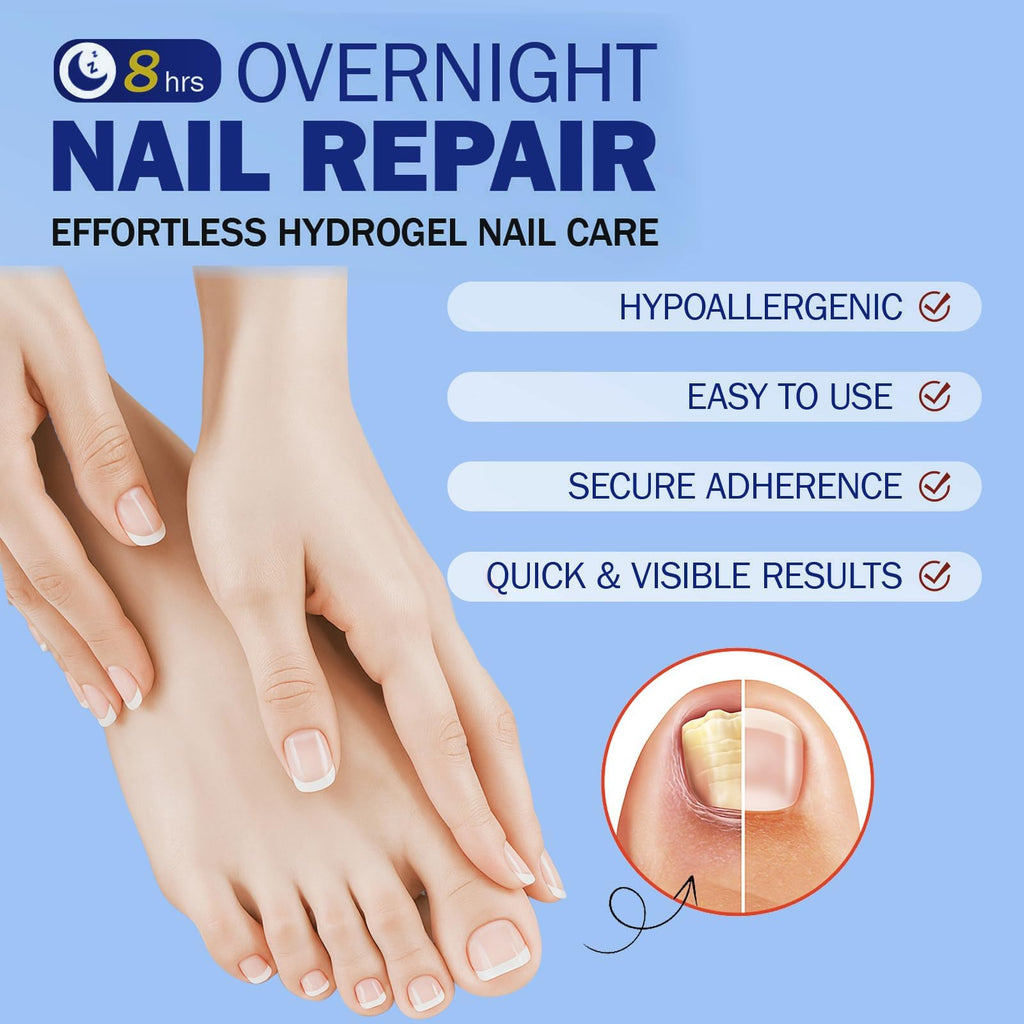 BFGCKJ Fungal Nail Patches for Toenails – 21-Count, Overnight Renewal