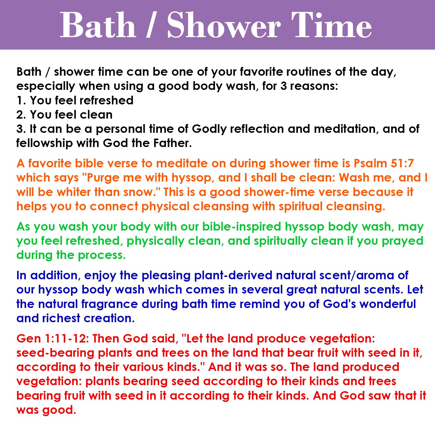 BIBLE N Beautyoils Cleanse Me With Hyssop: Organic Hyssop Infused Hair & Body Wash