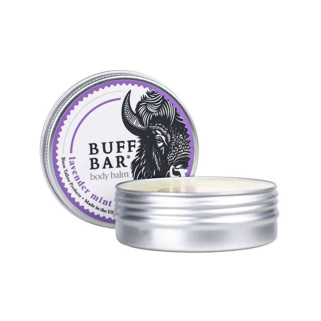 Big Crazy Buffalo BUFF BAR Bison Tallow Balm – Lavender Mint, 2 oz, 1 Pack | All-Purpose Hydration
