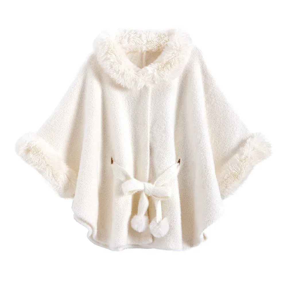 Big Fur Collar High-grade Artificial Mink Fur Belt Shawl