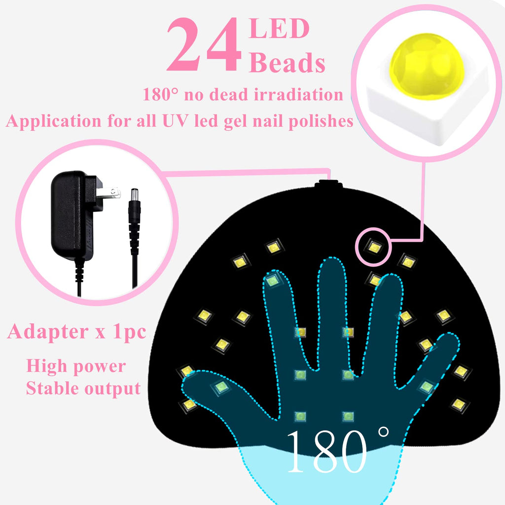 BIGBEAR UV Light for Nails – 48W LED Nail Lamp with Auto Sensor, 3 Timers, Portable