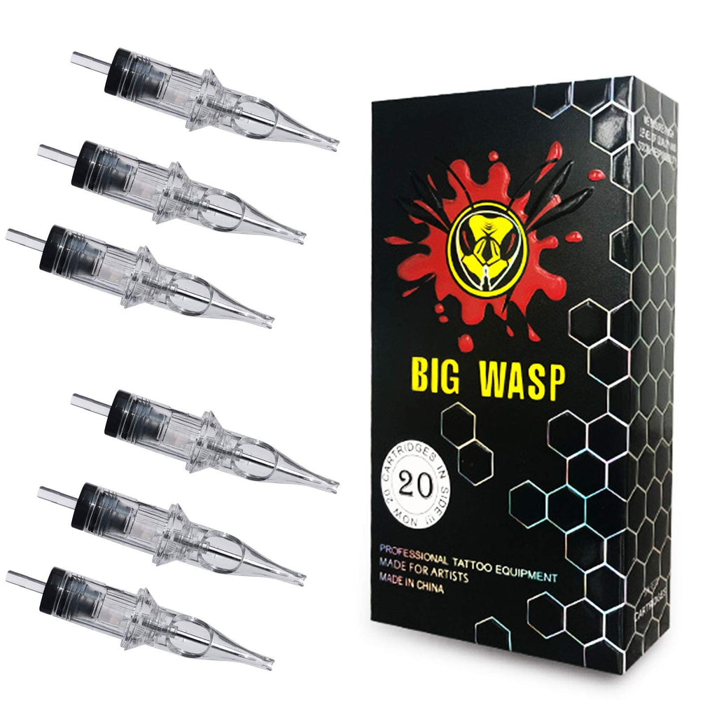 BIGWASP 4th Gen Premium Tattoo Needle Cartridges #10 Bugpin 7RL – 20 Pcs