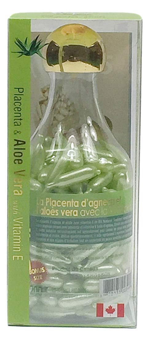 Bill Natural Sources Lamb Placenta & Aloe Vera Facial Oil with Vitamin E – 200 Gelcaps