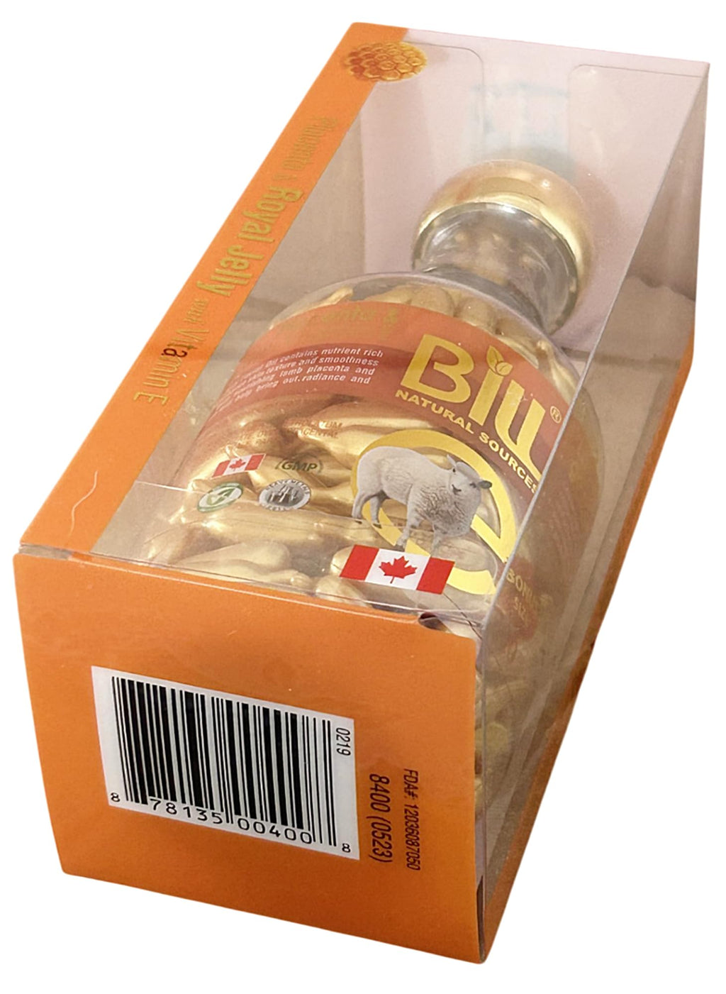 Bill Natural Sources Lamb Placenta & Royal Jelly Facial Oil with Vitamin E – 200 Gelcaps