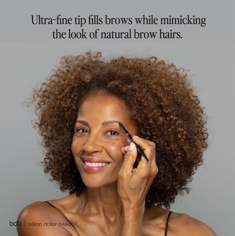 bdb Brows on Point Micro Brow Pencil - Precision Tip & Spoolie, Waterproof, Blonde, 3-Pack | Billion Dollar Brows