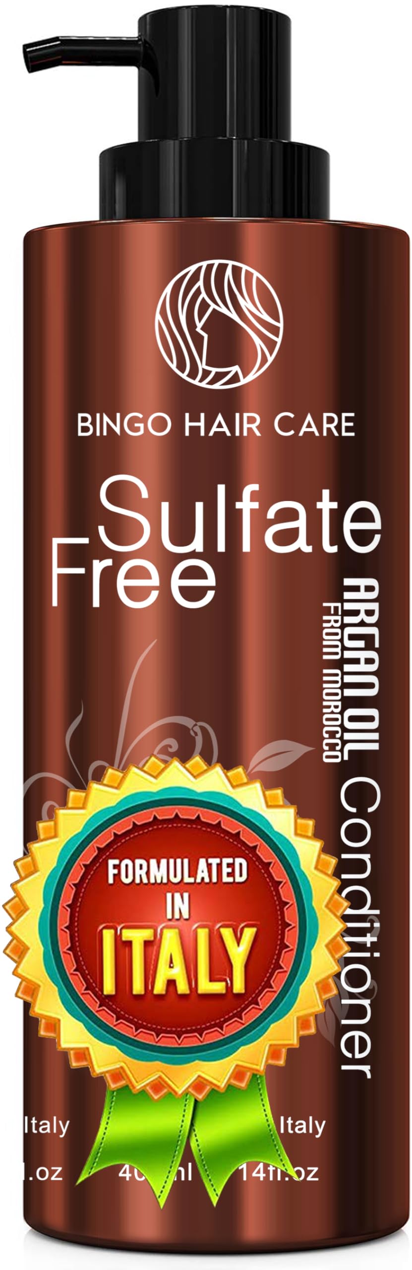 BINGO Hair Care Moroccan Argan Oil Conditioner | Sulfate-Free Anti-Frizz for Color-Treated & Curly Hair