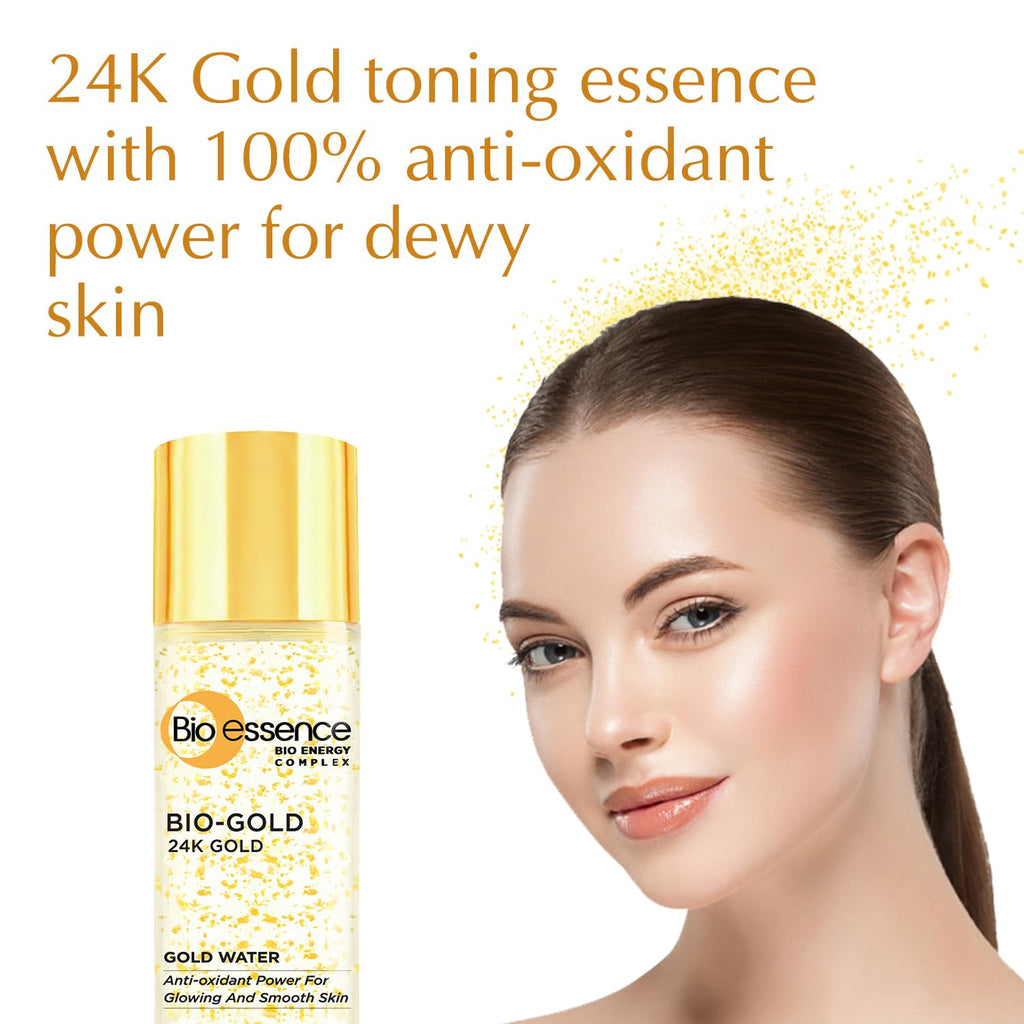 Bio Essence Bio-Gold Gold Water 100ml | Hydrating 24K Gold Serum for Radiant Skin