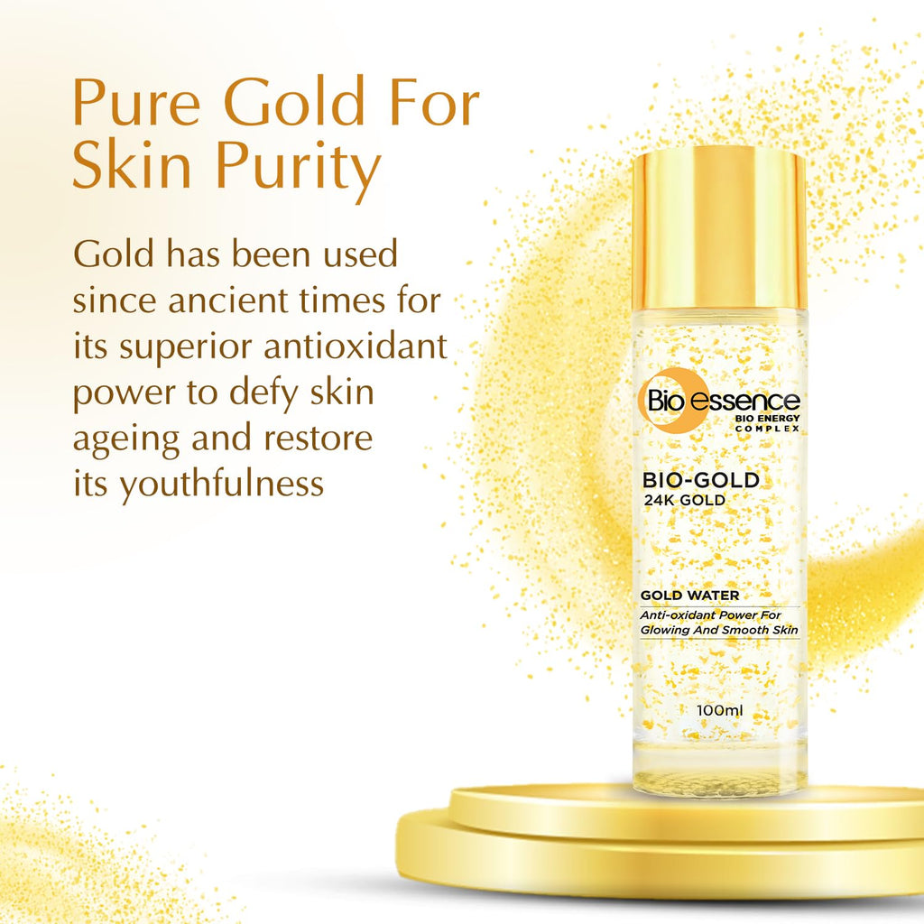 Bio Essence Bio-Gold Gold Water 100ml | Hydrating 24K Gold Serum for Radiant Skin