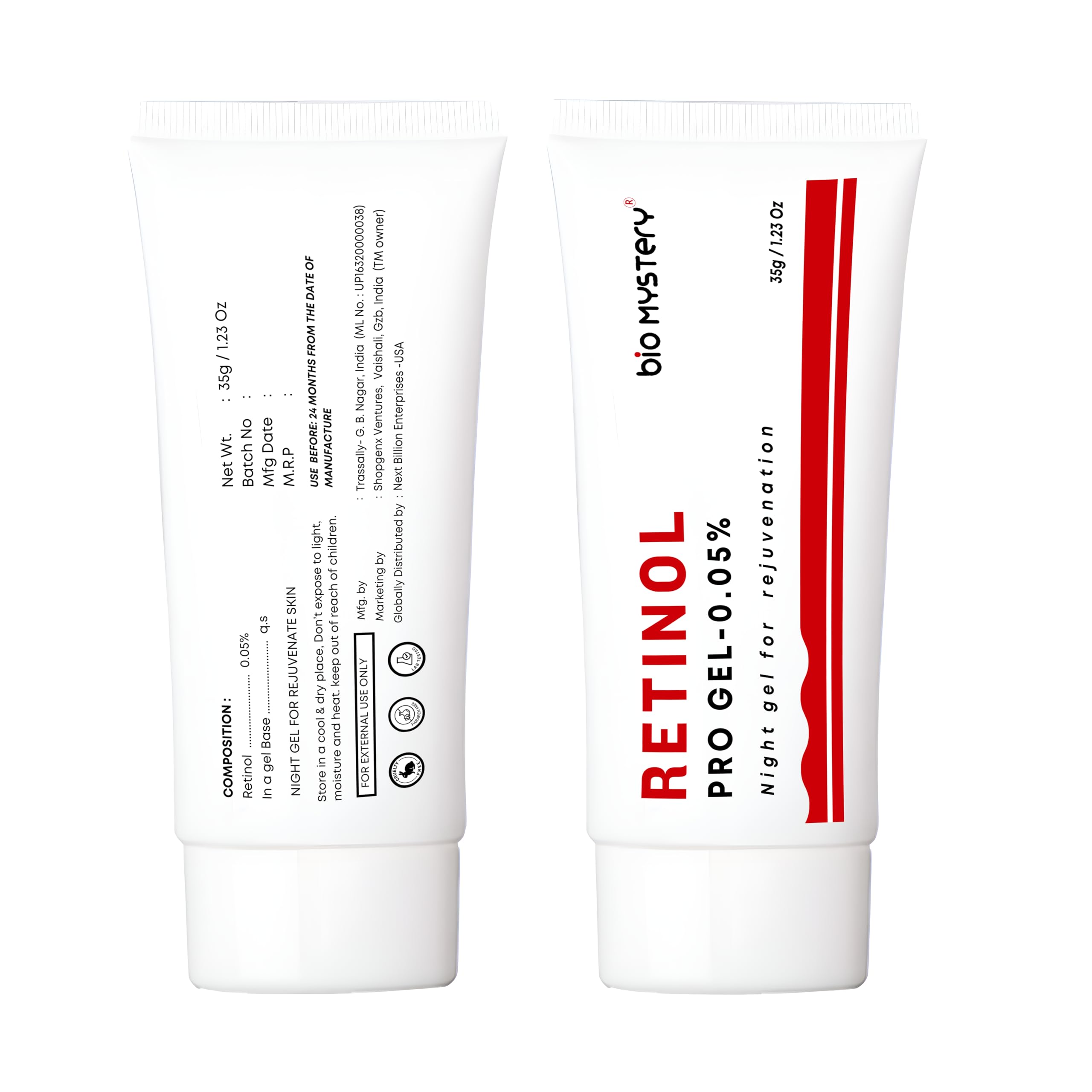 Bio Mystery Retinol Pro Gel 0.05 (35g) – Moisturizing, Non-Greasy