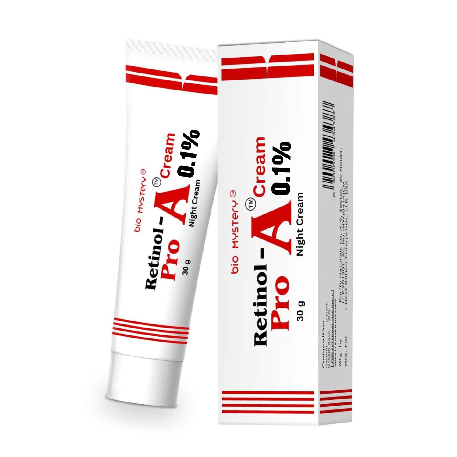 Bio Mystery Retinol Pro Night Cream 0.1 – 30 g / 1 oz | Overnight Skincare