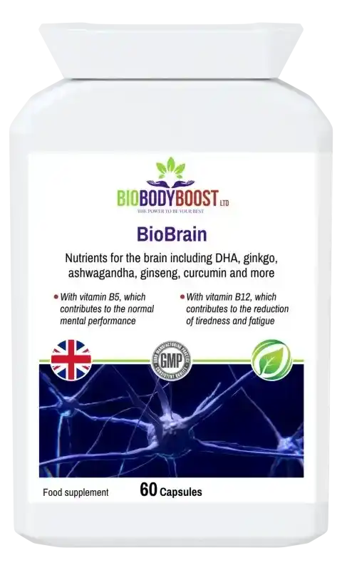 Biobrain Nootropic Capsules | Focus, Energy & Clarity UK