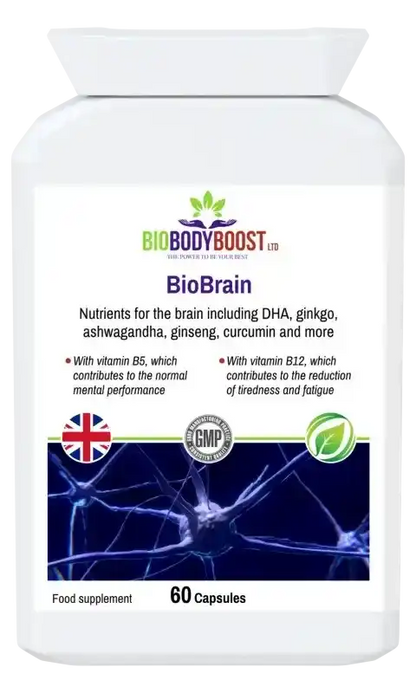 Biobrain Nootropic Capsules | Focus, Energy & Clarity UK