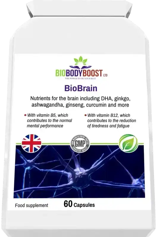 Biobrain Nootropic Capsules | Focus, Energy & Clarity UK