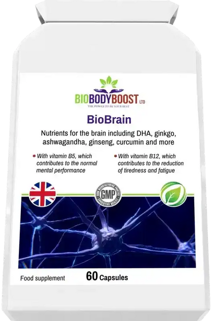 Biobrain Nootropic Capsules | Focus, Energy & Clarity UK