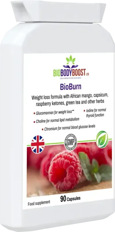 BioBurn Glucomannan Raspberry Complex | Weight Management UK