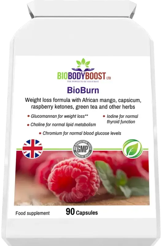 BioBurn Glucomannan Raspberry Complex | Weight Management UK