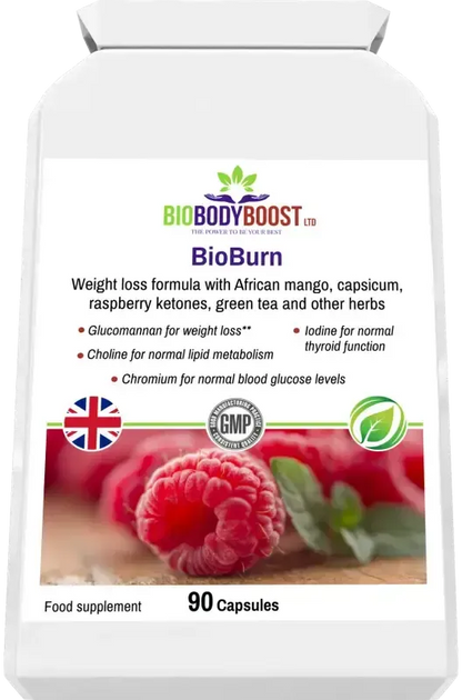 BioBurn Glucomannan Raspberry Complex | Weight Management UK
