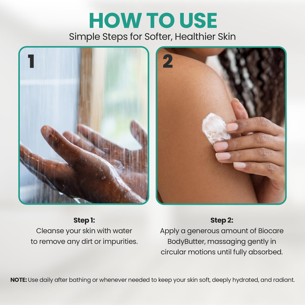 Biocare Labs Moisturizing Body Butter — 100% Coconut Oil Hydration for Soft, Healthy Skin