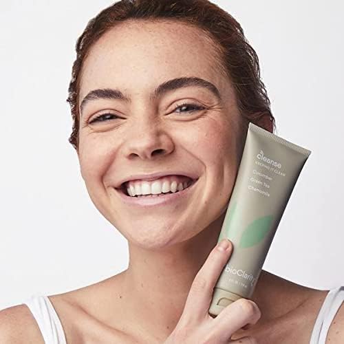 BioClarity Face Cleanser – 100% Vegan, Gentle Wash with Cucumber, Green Tea & Chamomile (4 Oz, Pack of 3)