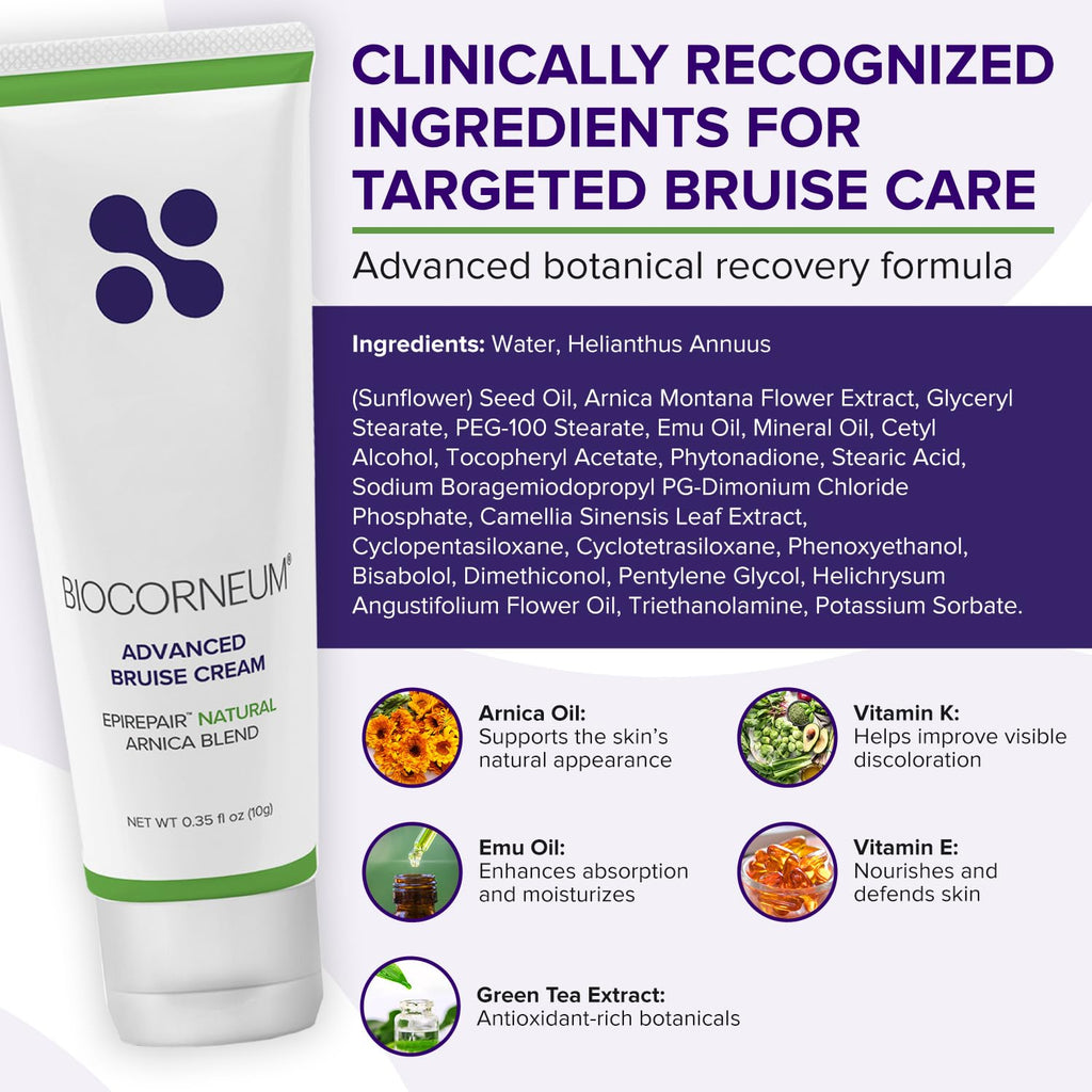 BIOCORNEUM Advanced Bruise Cream 1oz – Arnica & Vitamin K for Visible Skin Recovery