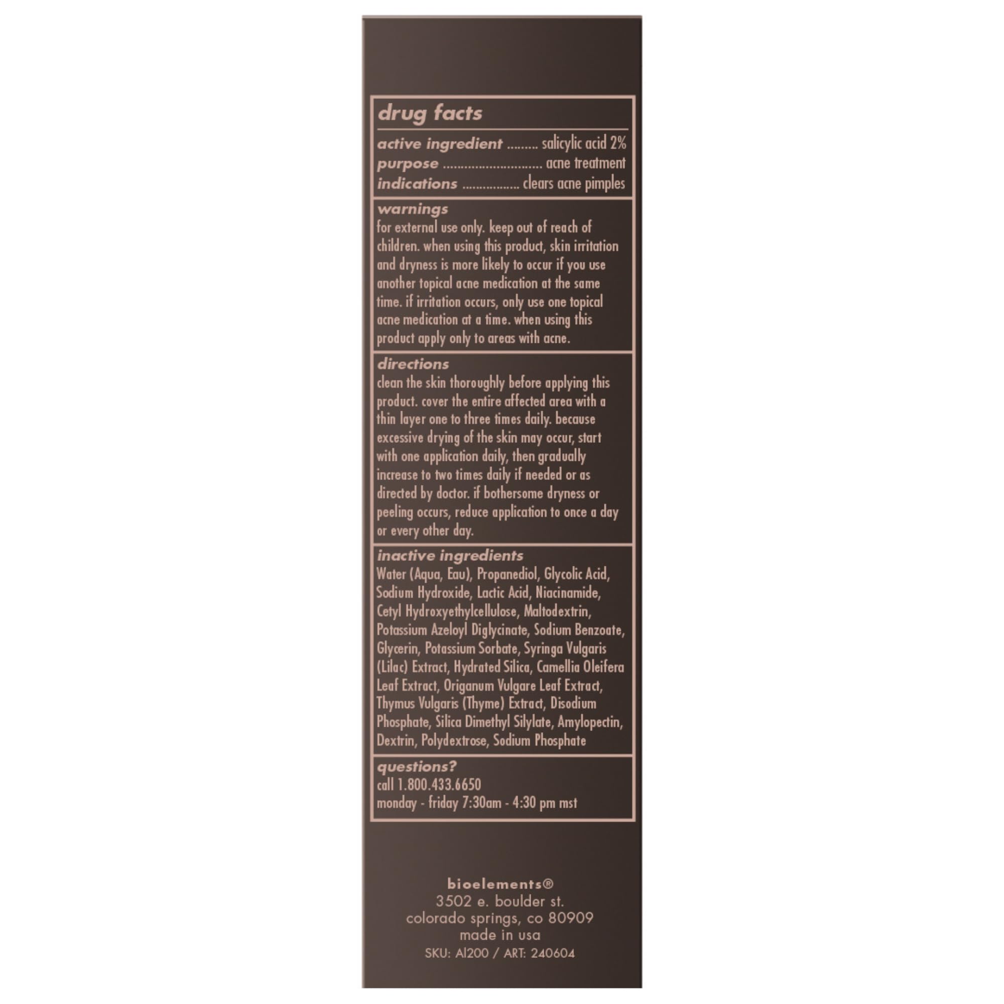 Bioelements Daily Meds Acne Clearing Serum – 1 fl oz | Niacinamide + AHAs & Beta Hydroxy Acids