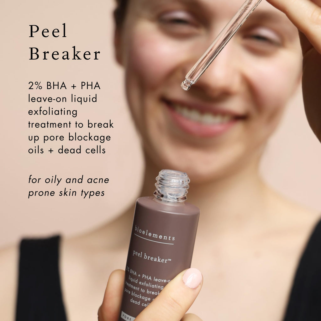 Bioelements Peel Breaker - 2% BHA + PHA Liquid Exfoliant for Clear, Smooth Skin