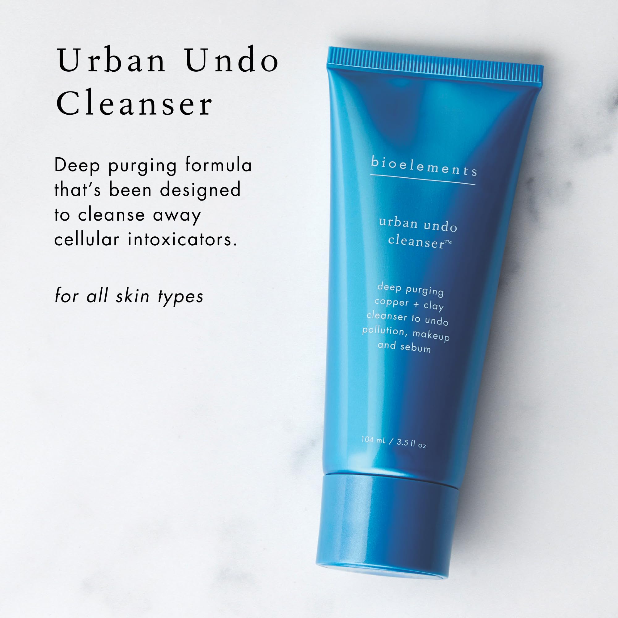 Bioelements Urban Undo Cleanser — Deep-Purging Copper & Clay Cleanser for All Skin Types | Vegan, Gluten Free, Cruelty-Free