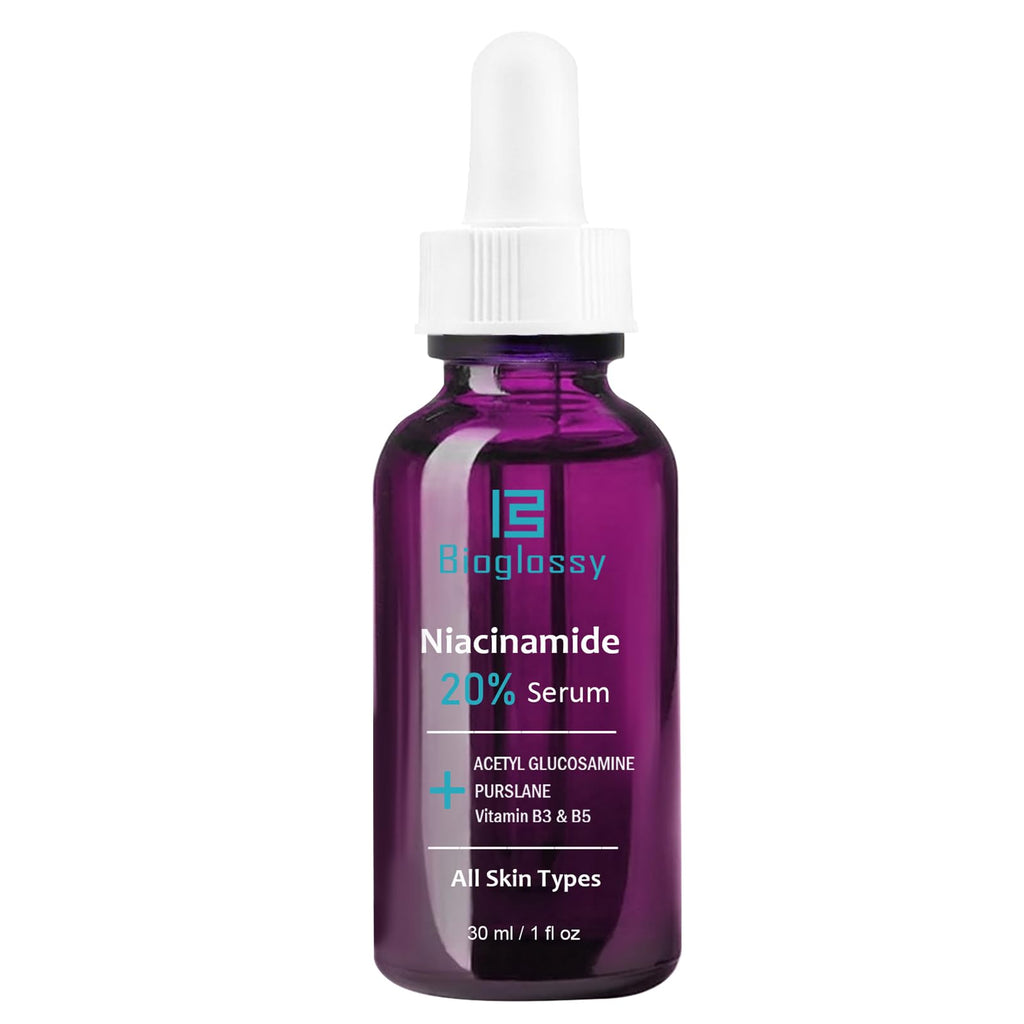 Bioglossy 20% Niacinamide Serum for Face – Brightening, Pore Refining & Hydration
