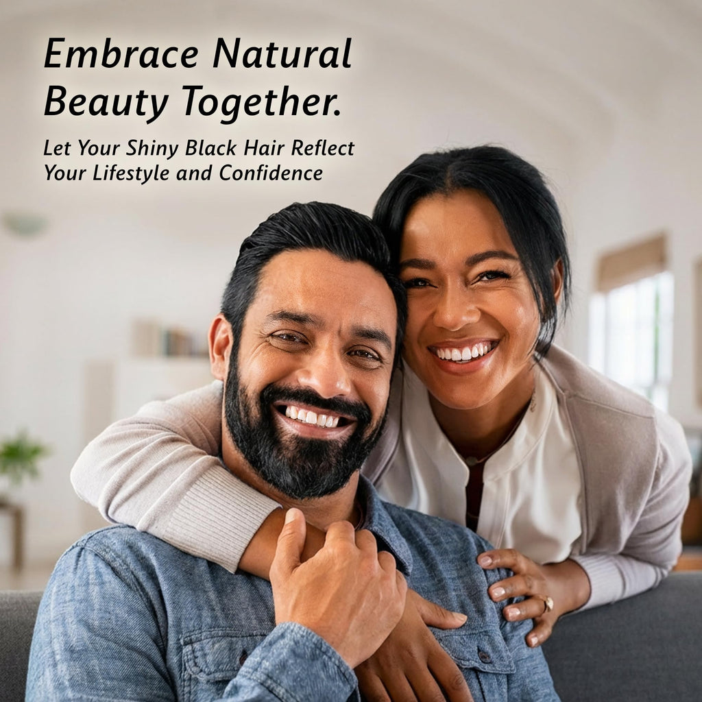 BIOGREEN ROOTS Ammonia-Free Herbal Hair Dye Shampoo – Natural Black (400 ml)