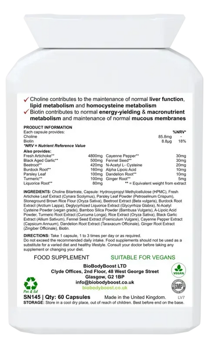 BioHep Herbal Liver Support Supplement | Detox Blend UK