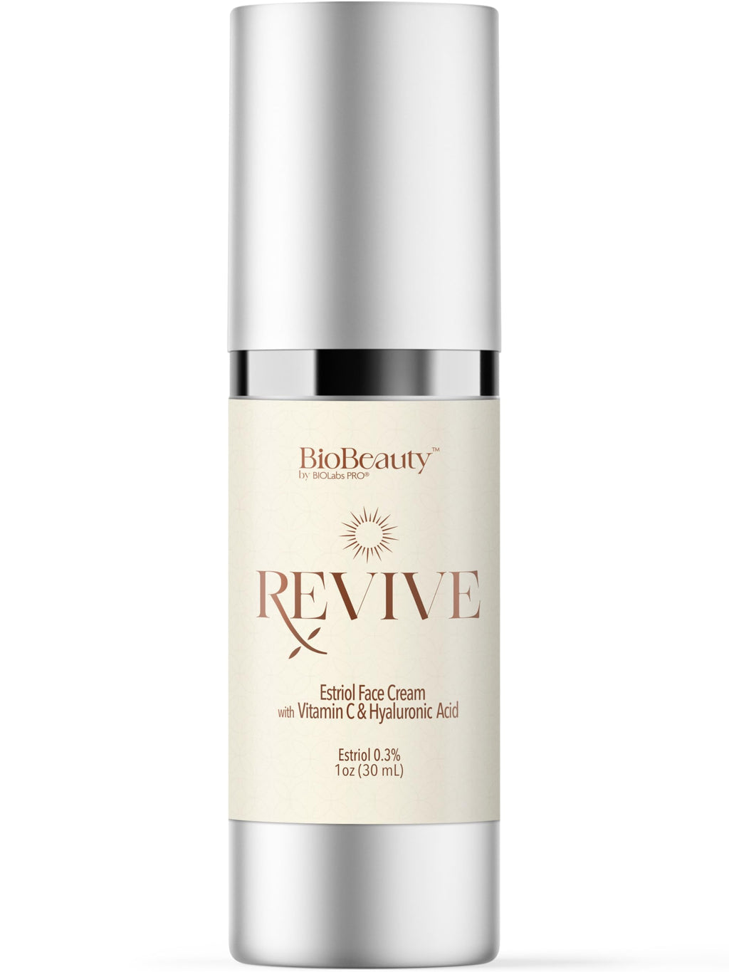 BIOBeauty Revive Day Cream – Bioidentical E3 0.3% Face Cream | Vitamin C, Hyaluronic Acid & Niacinamide | BIOLABS PRO