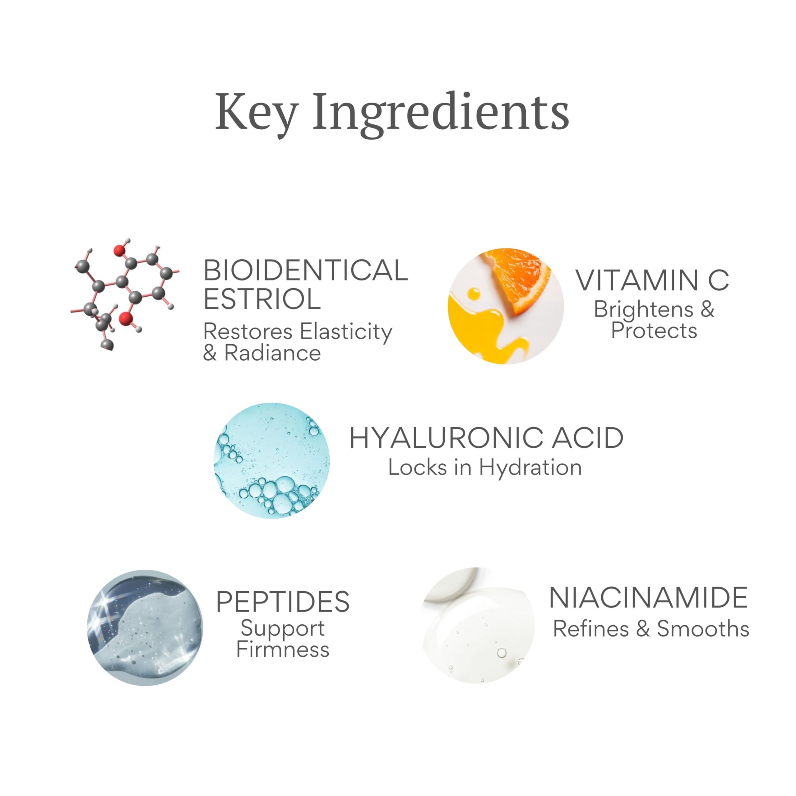 BIOBeauty Revive Day Cream – Bioidentical E3 0.3% Face Cream | Vitamin C, Hyaluronic Acid & Niacinamide | BIOLABS PRO