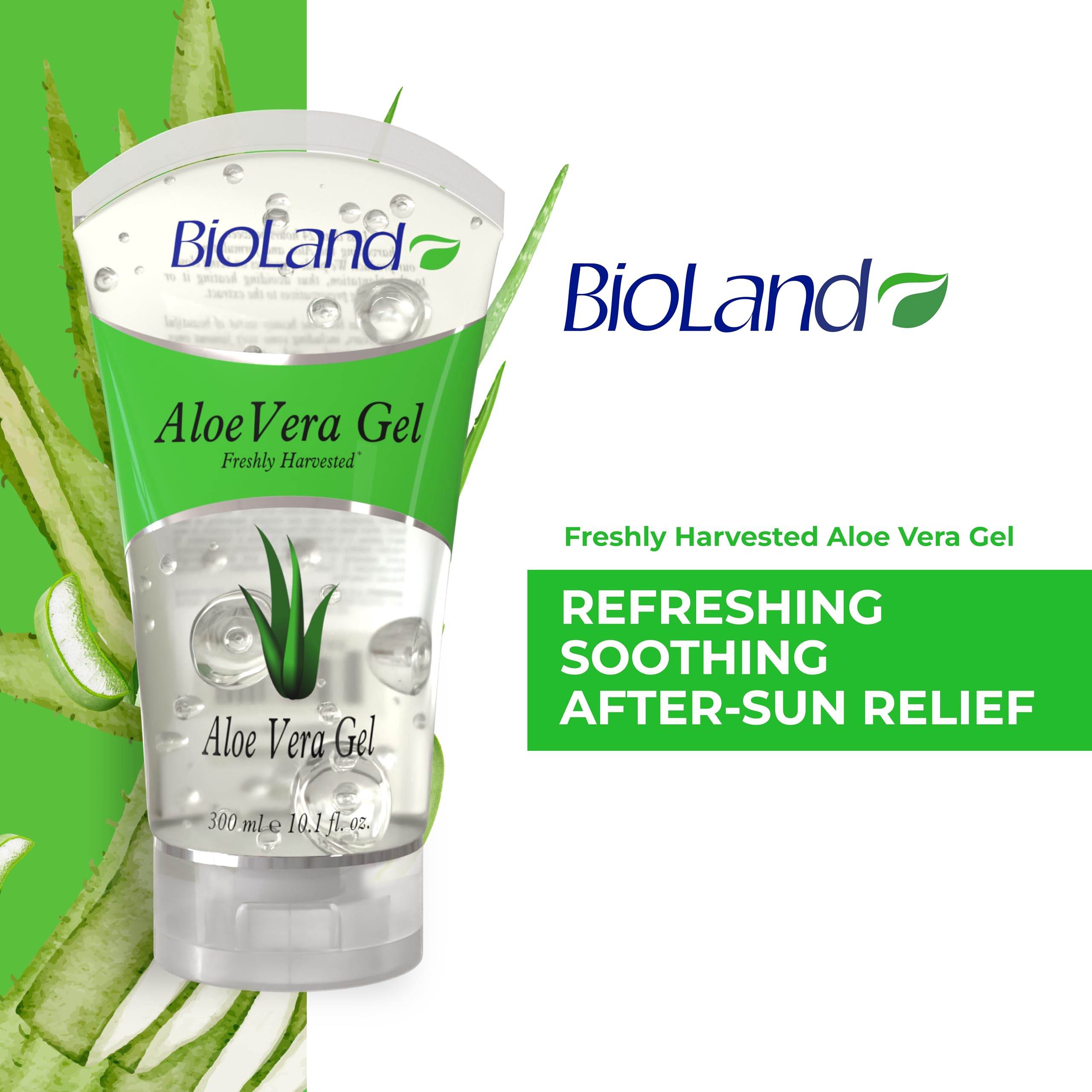 Bioland Organic Aloe Vera Gel – Freshly Harvested & Cold Processed for Hydration