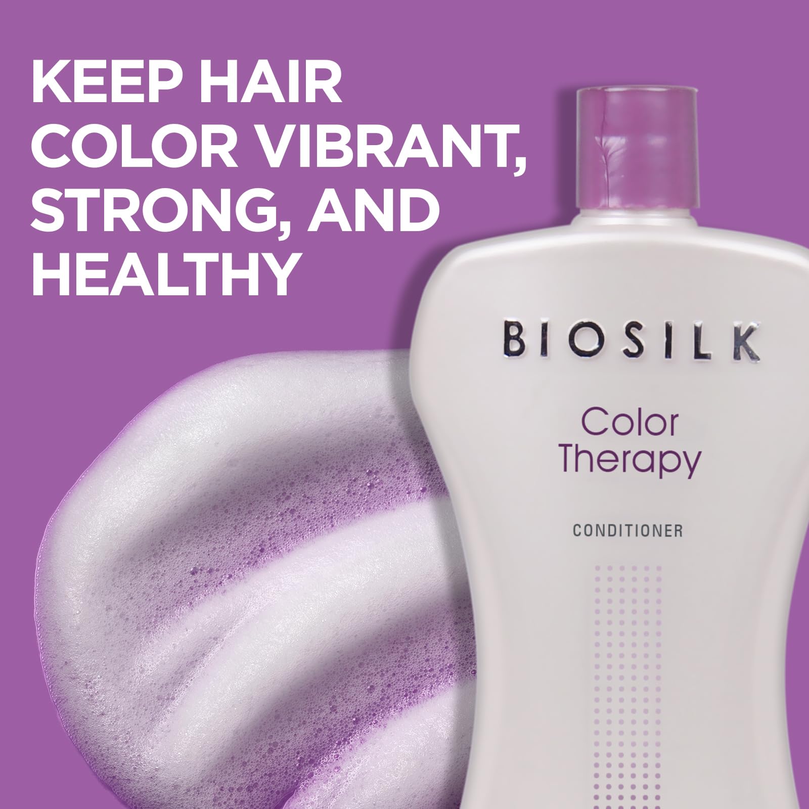BioSilk Color Therapy Shampoo & Conditioner Duo — Color Protection, Silk Protein & Moisture, 34 Oz (Pack of 2)