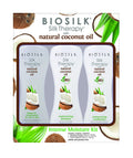 BioSilk Silk Therapy Natural Coconut Oil Intense Moisture Kit | Coconut Leave-In 5.64oz