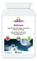 BioSnooze Night Time Herbal Sleep Blend | Vegan Capsules UK