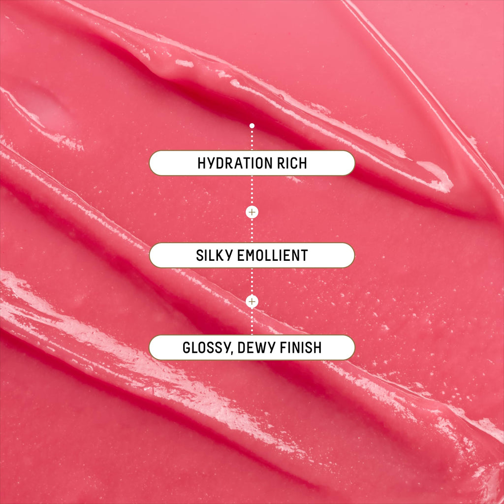 BIOSSANCE Pro-Peptide Lip Perfector – Triple-Treat Vegan Lip Balm, Deep Hydration & Silky Gloss in Blush Quartz Pink