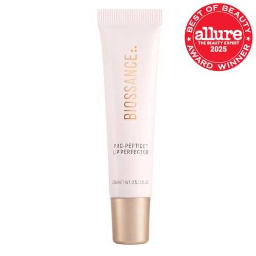BIOSSANCE Pro-Peptide Lip Perfector – Vegan Lip Balm with Hyaluronic Acid
