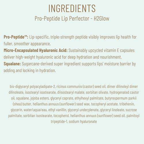BIOSSANCE Pro-Peptide Lip Perfector – Vegan Lip Balm with Hyaluronic Acid