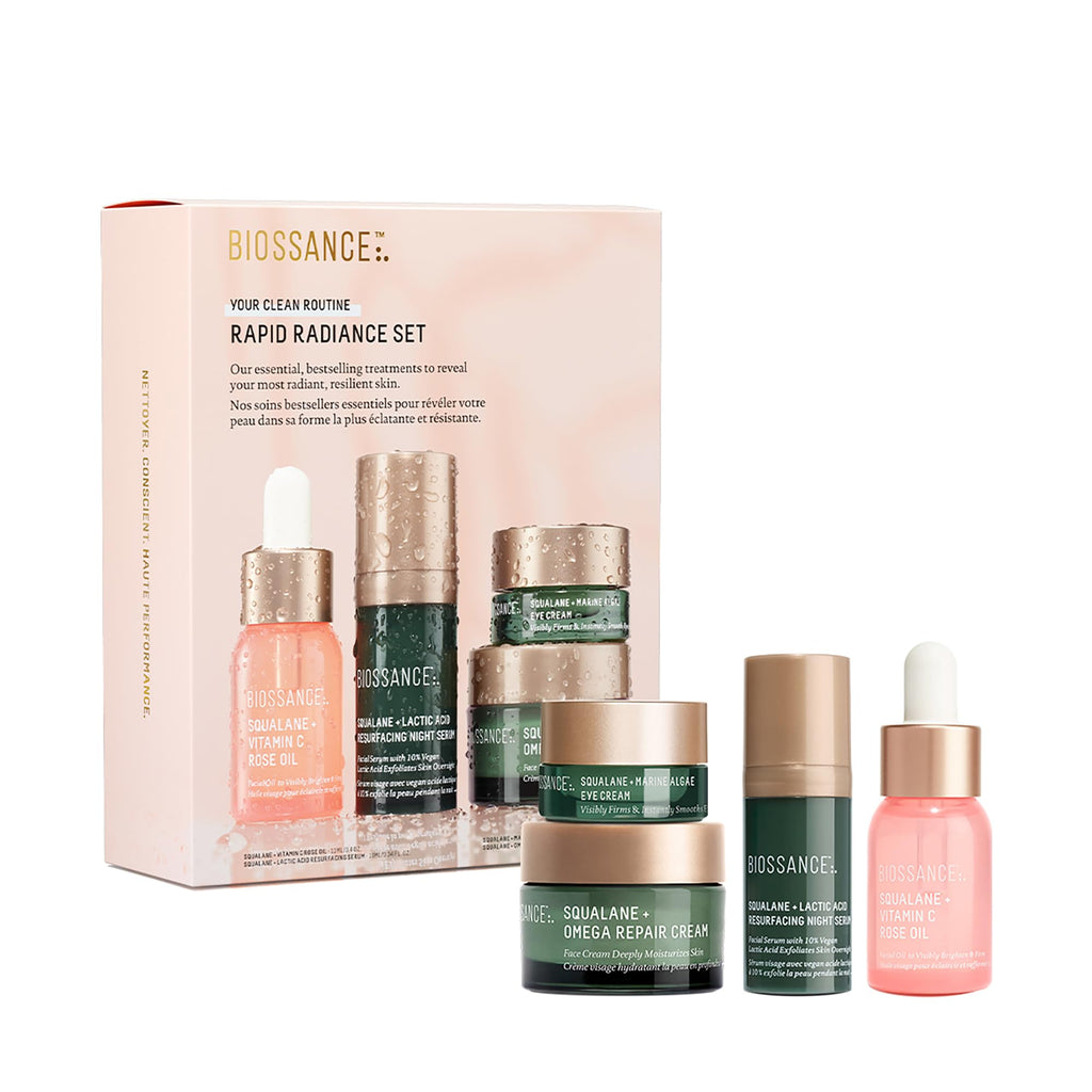 BIOSSANCE Rapid Radiance Set – Hydration, Radiance & Texture Refinement