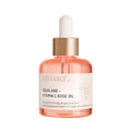 BIOSSANCE Squalane + Vitamin C Rose Advanced Facial Oil – Brightening, Firming & Hydrating Serum for All Skin Types