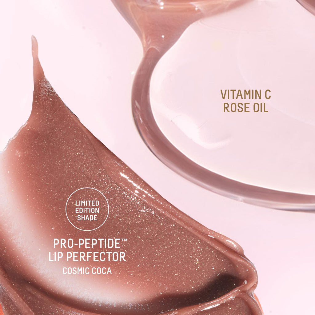 BIOSSANCE Bright Luminaries Holiday Gift Set – Vitamin C Rose Oil & Lip Perfector Travel Duo