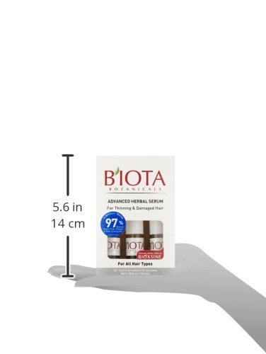 Biota Botanicals Advanced Herbal Care Leave-In Serum – Hair Nourishment for Thinning Hair, 0.34 oz (12 Count)