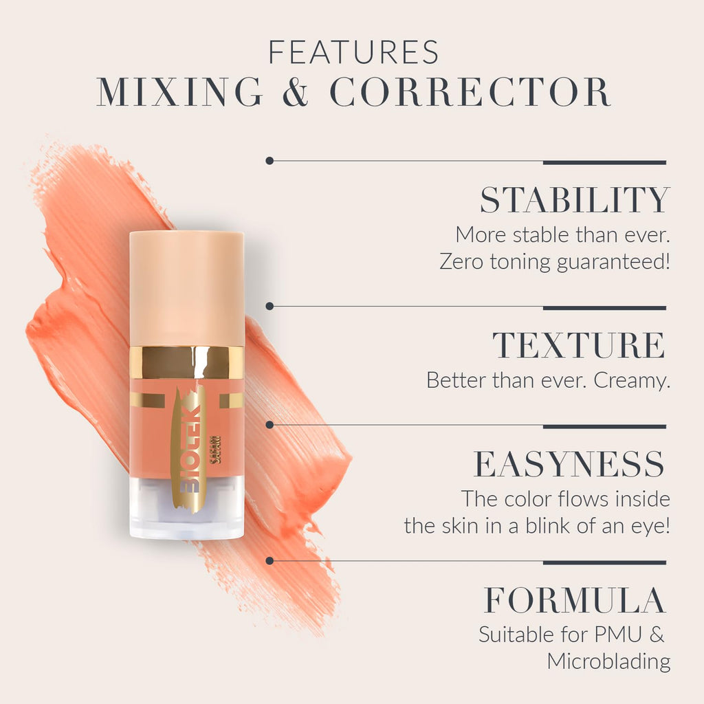 Biotek Safari Mixing Corrector Pigment for Permanent Makeup – Made in Italy (0.24 fl oz)