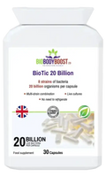 BioTic 20 Billion Vegan Probiotic | 8 Live Cultures UK
