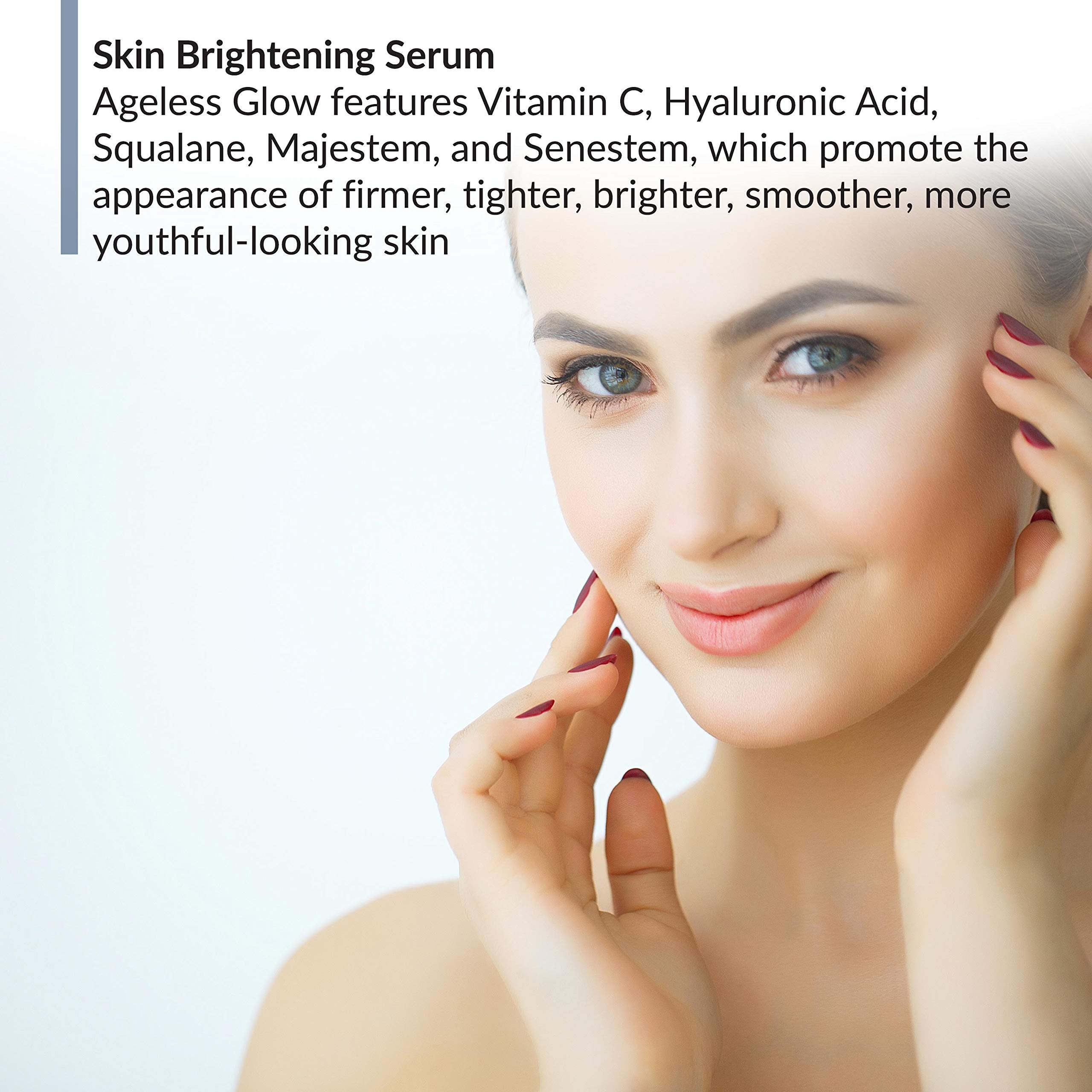 BioTrust Ageless Glow: Plant-Based Anti-Aging Serum with Vitamin C & Hyaluronic Acid