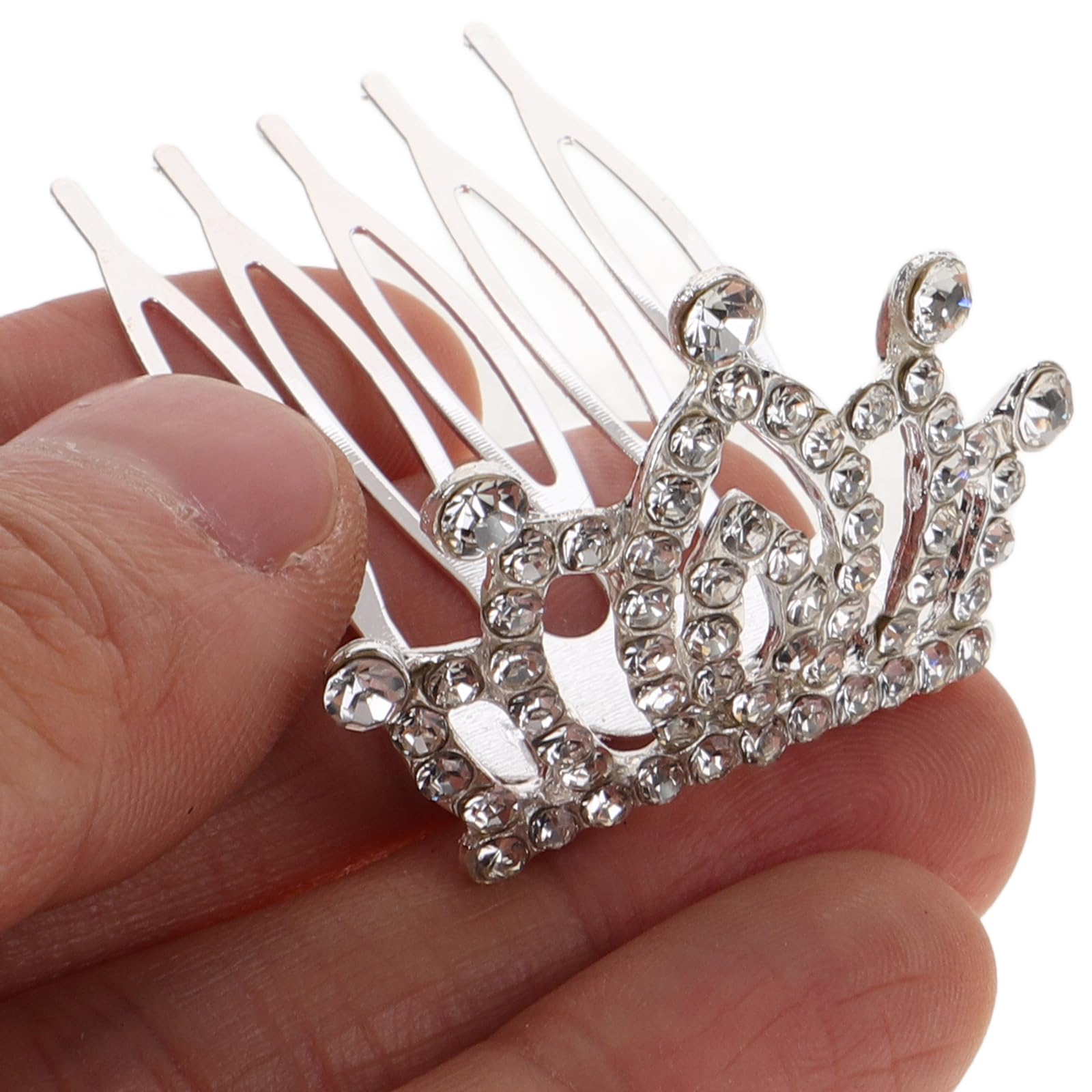 BIUDECO Hair Accessories Set | 36 Rhinestone Clips & Mini Tiaras for Girls