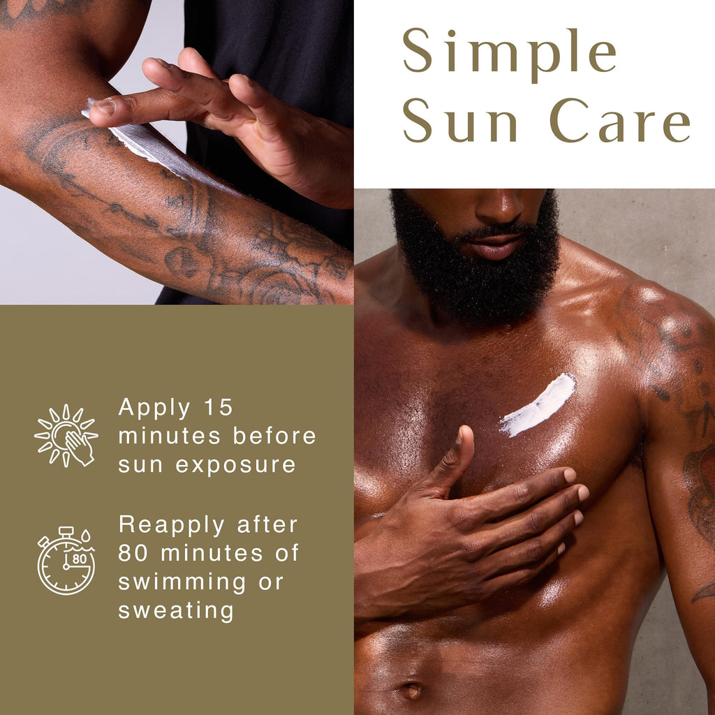 Black Girl Sunscreen Men's SPF 30 – Clear, Moisturizing Sunscreen Lotion for Face & Body (3 oz)